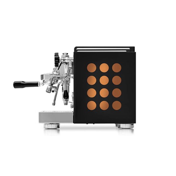 Die kompakte Zweikreiser-Espressomaschine Rocket Appartamento eignet sich besonders für die kleineren Räumlichkeiten.
